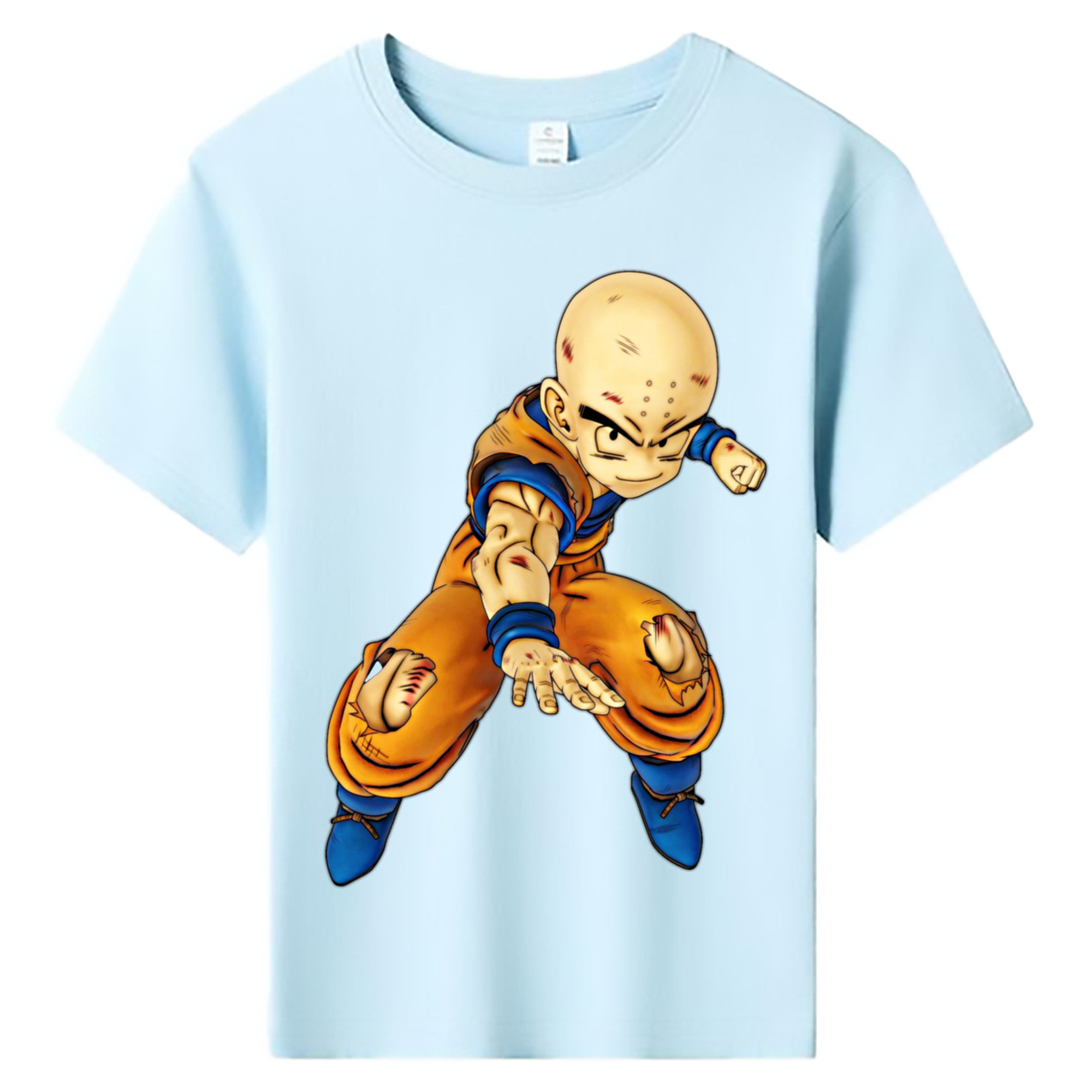 （画像用） ドラゴンボール クリリン DRAGON BALL krillin 綿100％キッズTシャツ（フロントプリント）